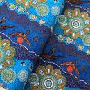 Aborigines Stoff Baumwolle aus Australien BLUE HOME COUNTRY | Meterware